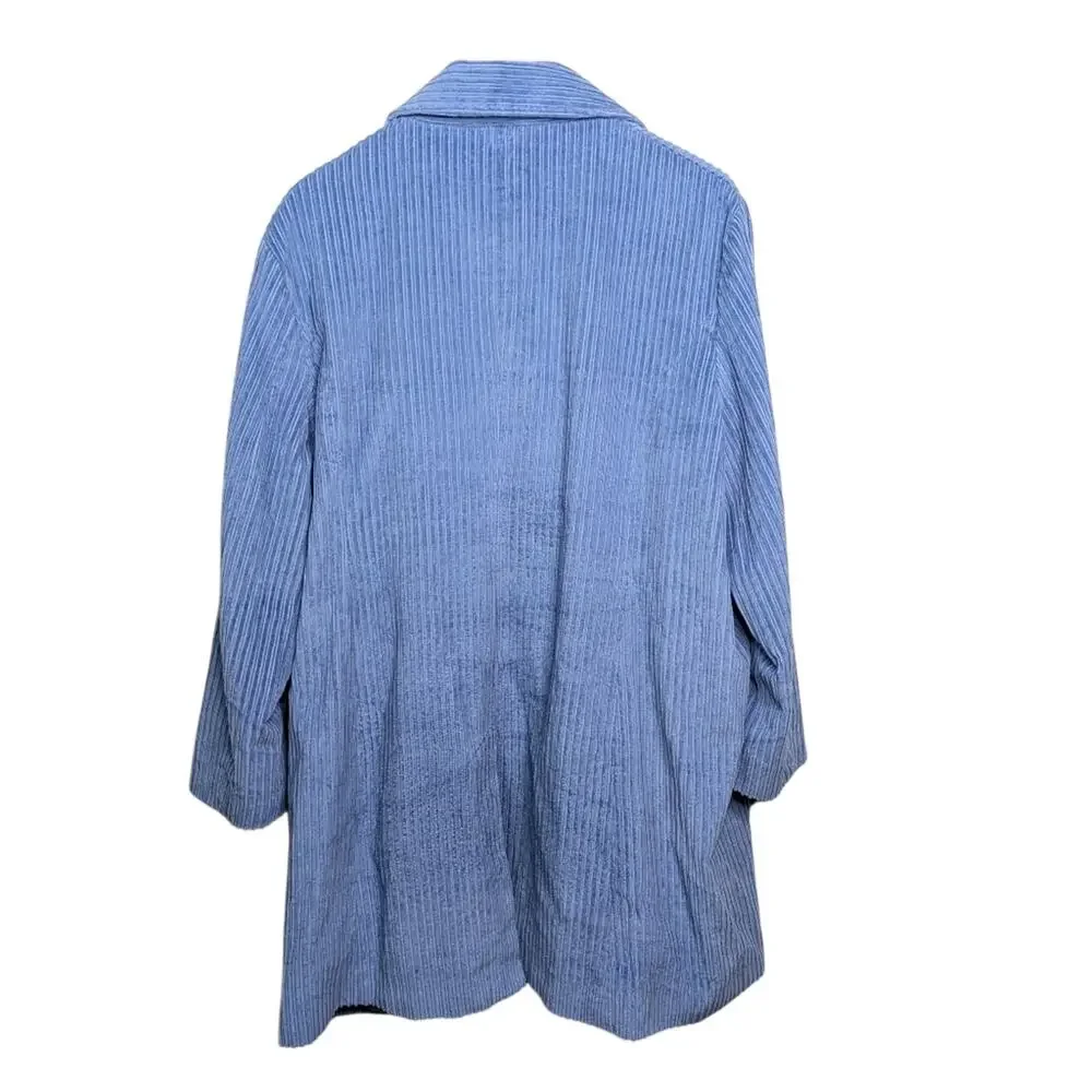 Frances Valentine Corduroy Barn Coat Field Long Jacket 1X Swing Lined Preppy